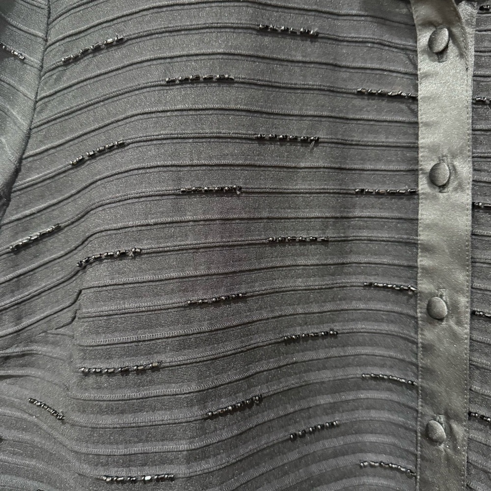 Js Collections Black Sheer Button Down 22w - image 6